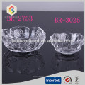 Irregular shaped crystal glass bowl